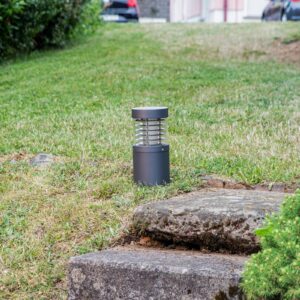 Svítidlo Lucande grafitově šedá/čirá hliníkový odlitek/polykarbonát