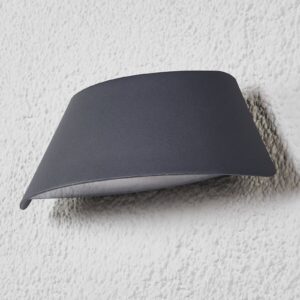 Svítidlo Lucande antracit/bílá satinovaná hliník/polykarbonát