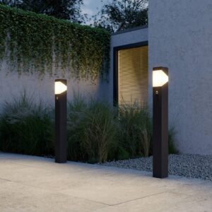 Svítidlo Lucande grafitově šedá/opálová bílá hliník/polykarbonát