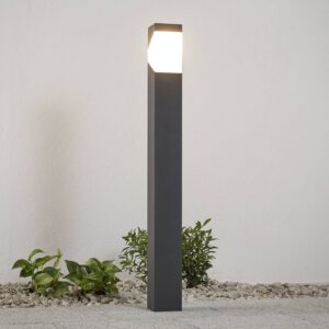 Svítidlo Lucande grafitově šedá/opálová bílá hliník/polykarbonát