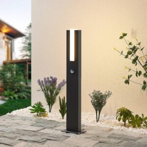 Svítidlo Lucande grafit šedý/opálově bílá hliník/plast