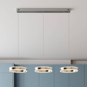 Svítidlo Lucande chrom/bílá satinovaná kov/akryl