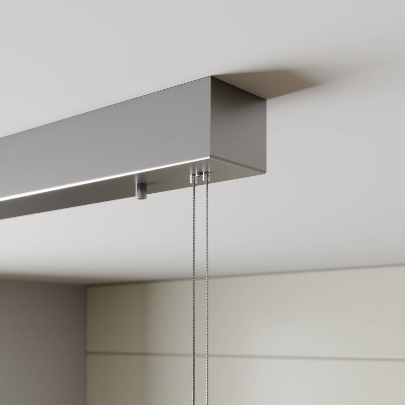 Lucande Závěsné LED světlo Lio v černé se zlatým dekorem, Obývací pokoj / jídelna, kov, 5W, P: 99 cm, L: 9.5 cm, K: 8cm - Image 3