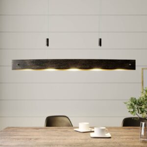 Svítidlo Lucande černá/zlatá kov