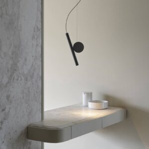 Svítidlo Luceplan nikl/bílá hliník/železo