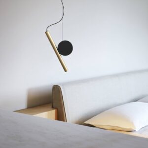 Svítidlo Luceplan mosaz/černý hliník/železo