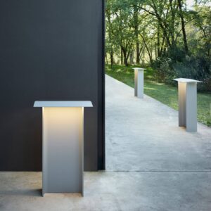 Svítidlo Luceplan světle šedá hliník/polykarbonát