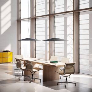 Svítidlo Luceplan antracit hliník/plsť/sklo