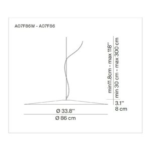 Svítidlo Luceplan šedá hliník/plsť/sklo