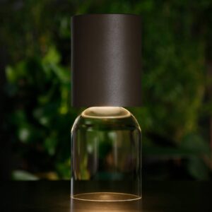 Svítidlo Luceplan tmavě šedá/čirá ocel/polykarbonát