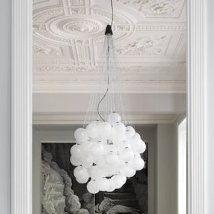 Svítidlo Luceplan nerezová ocel/hliník/opálově bílá nerez/hliník/ručně foukané sklo