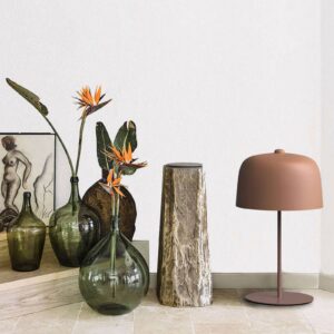 Svítidlo Luceplan cihlově červená matná ocel/bio plast (PLA)