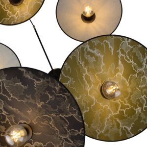 Svítidlo MARKET SET multicolor/černá kov/textil