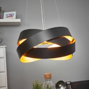 Svítidlo Marchetti černá/zlatá kov/pozlátko