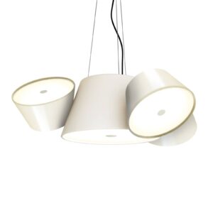 Svítidlo Marset perlově bílá/perlově bílá hliník/methakrylát