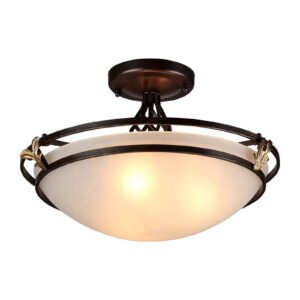 Svítidlo Maytoni bronz/zlatá/bílá sklo/kov