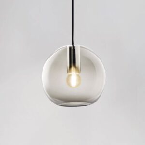 Svítidlo Molto Luce šedý/chrom sklo foukané