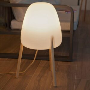 Svítidlo Newgarden světlé dřevo/bílá dřevo/polyetylen