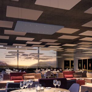 Svítidlo Nimbus šedá hliník/polyesterové rouno/plast