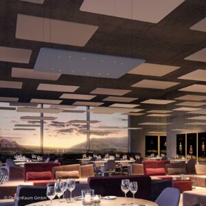 Svítidlo Nimbus šedá hliník/polyesterové rouno/MH pěna