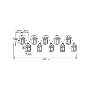 Svítidlo Nino Leuchten černá plast