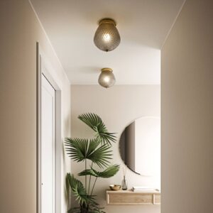 Svítidlo Nordlux kouřově šedá/transparentní/mosaz sklo/kov