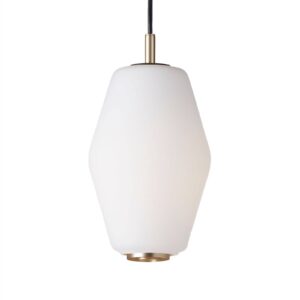 Svítidlo Northern mosaz matná/bílá ocel/sklo