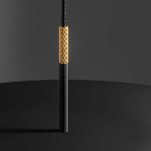 Svítidlo OleV černá/zlatá hliník/plexisklo