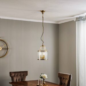 Svítidlo Orion bronzová/čirá kov/sklo