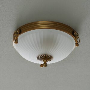 Svítidlo Orion bronzová/bílá kov/sklo