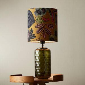 Svítidlo PR Home khaki/multicolor/zelená textil/sklo