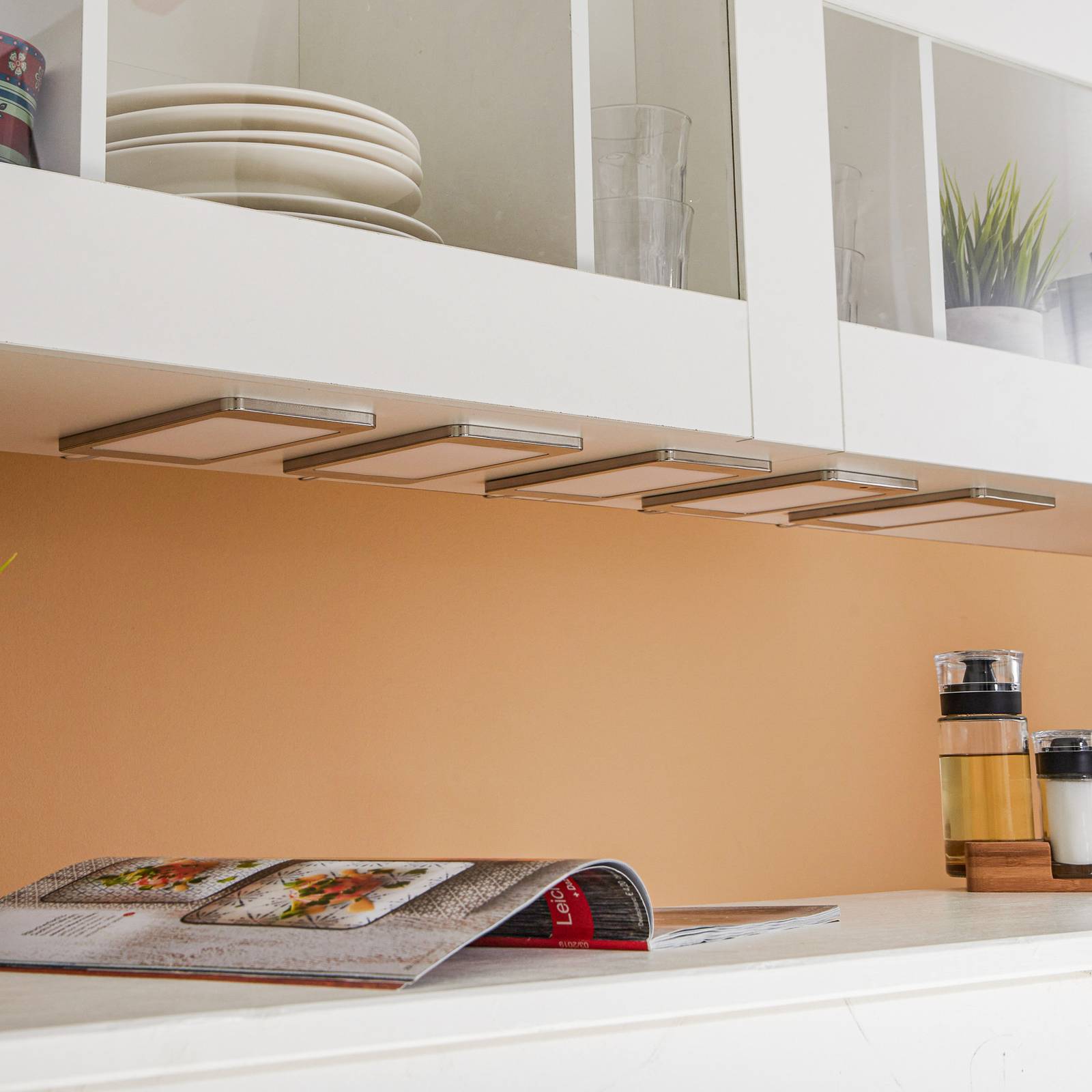 Svítidlo PRIOS nerez/bílý nerezová ocel/polykarbonát/akryl