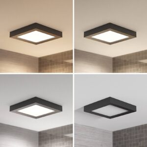 Svítidlo PRIOS černý/bílý polykarbonát/hliník