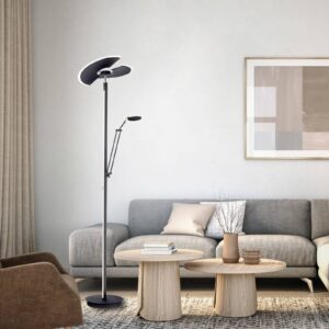 Svítidlo PURE antracit/bílá železo/plast