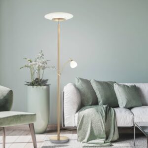 Svítidlo Paul Neuhaus matná mosaz/bílá železo/sklo