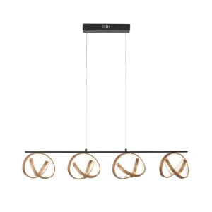 Svítidlo Paul Neuhaus černá/zlatá plast/hliník/železo