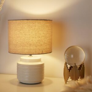 Svítidlo Pauleen béžová/bílá keramika/textil