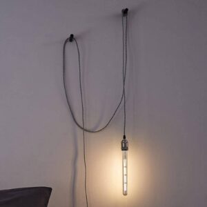 Svítidlo Paulmann šedá/nikl kartáčovaný textil/kov