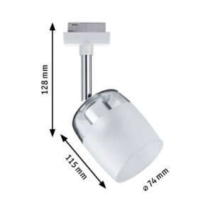 Svítidlo Paulmann bílá/čirá/satinovaná sklo/kov