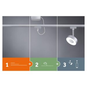 Svítidlo Paulmann bílá/chrom sklo/kov