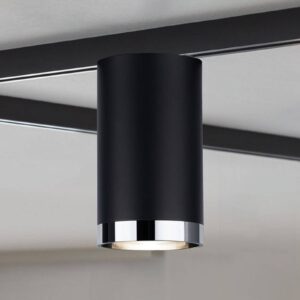 Svítidlo Paulmann černá matná/chrom plast/kov