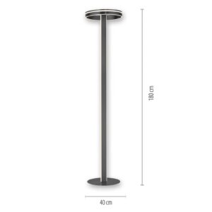 Svítidlo Q-Smart-Home antracit/bílá železo/hliník/plast