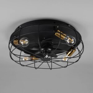 Svítidlo Reality Leuchten černá kov/plast