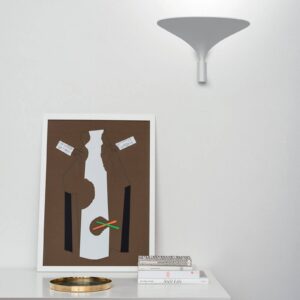 Svítidlo Rotaliana bílý matný hliník