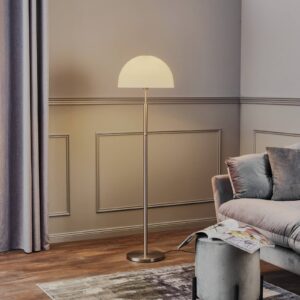 Svítidlo Rothfels opálově bílá/niklová matná sklo/mosaz