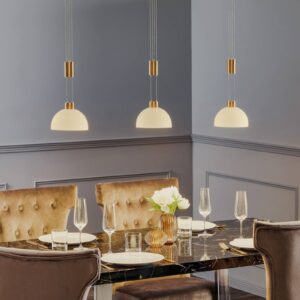 Svítidlo Rothfels opálově bílá/mosaz sklo/mosaz