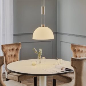 Svítidlo Rothfels opálově bílá/niklová matná sklo/mosaz/nerezová ocel