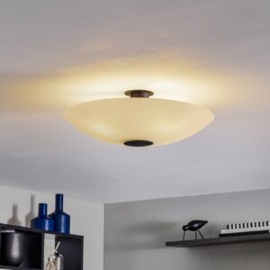 Svítidlo Rothfels opálově bílá/černá sklo/mosaz/nerezová ocel