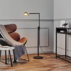 Svítidlo Rothfels černá/niklová matná mosaz/nerezová ocel/hliník