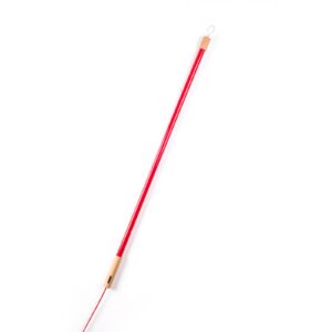 Svítidlo SELETTI červená/světlé dřevo sklo/plast/dřevo